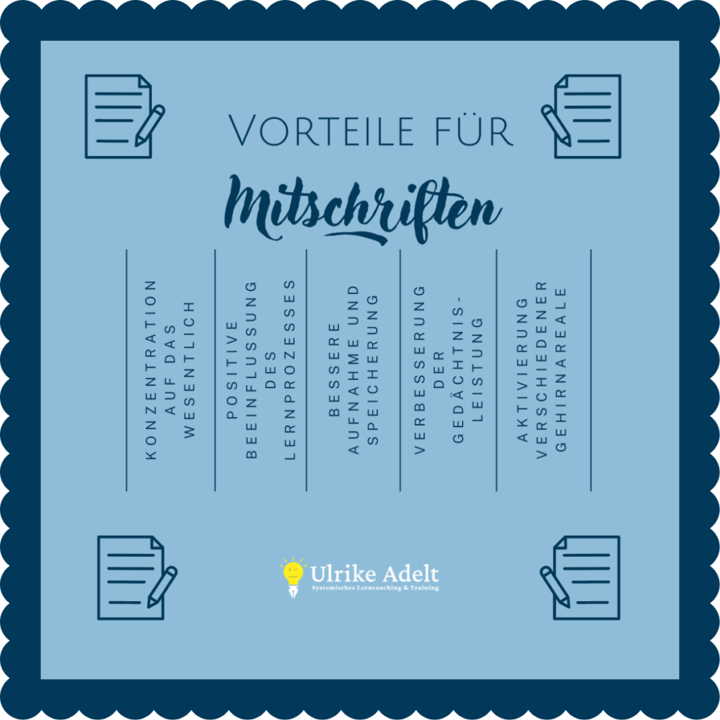 vorteile fuer mitschriften im unterricht lerncoaching blog